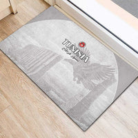 Tunisia Football Rubber Doormat White Eagles of Carthage - Wonder Print Shop