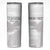 Custom Tunisia Football Skinny Tumbler White Eagles of Carthage - Wonder Print Shop