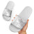 Tunisia Football Slide Sandals White Eagles of Carthage - Wonder Print Shop