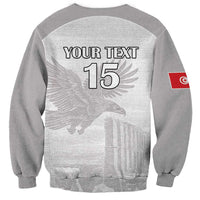 Custom Tunisia Football Sweatshirt White Eagles of Carthage - Wonder Print Shop