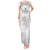 Custom Tunisia Football Tank Maxi Dress White Eagles of Carthage - Wonder Print Shop