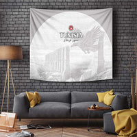 Tunisia Football Tapestry White Eagles of Carthage - Wonder Print Shop