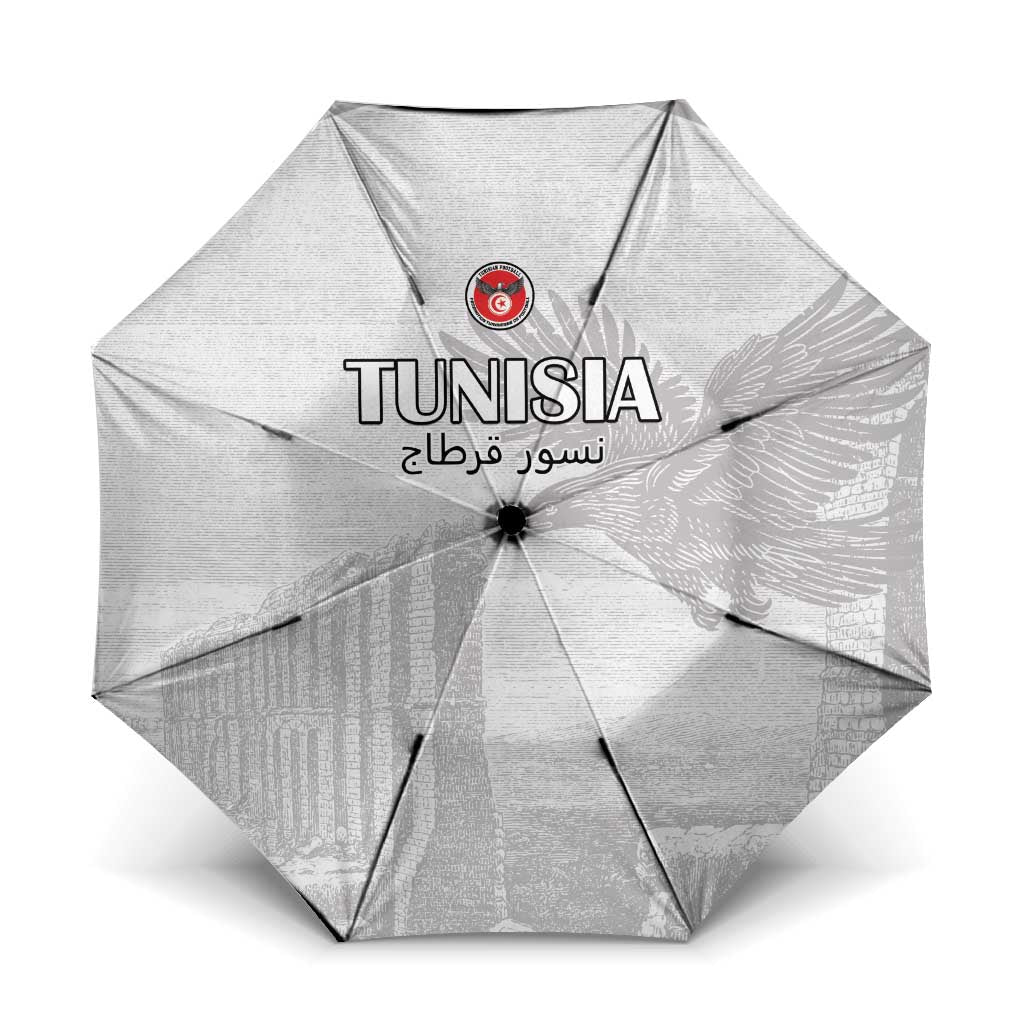 Tunisia Football Umbrella White Eagles of Carthage - Wonder Print Shop