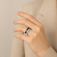 African Safari Animal Landscape Classic Ring Black Version - Wonder Print Shop