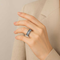 African Adinkra Symbols - White Classic Ring - Wonder Print Shop