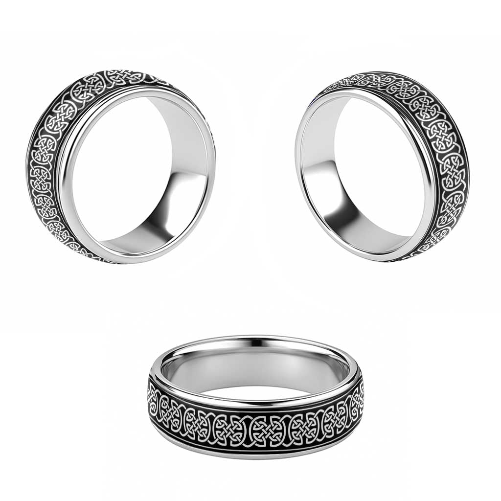 Celtic Knot Pattern Ver1 Classic Ring - Wonder Print Shop