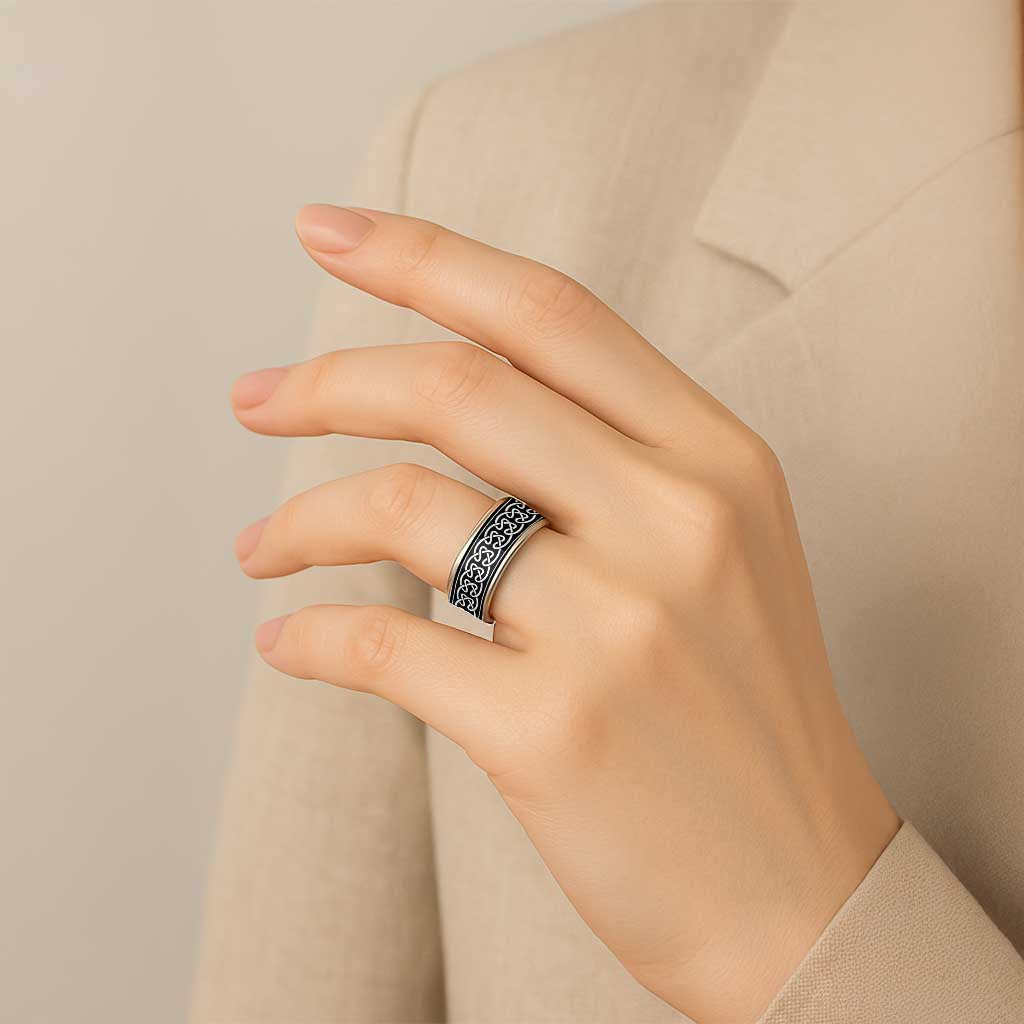 Celtic Knot Pattern Ver2 Classic Ring - Wonder Print Shop