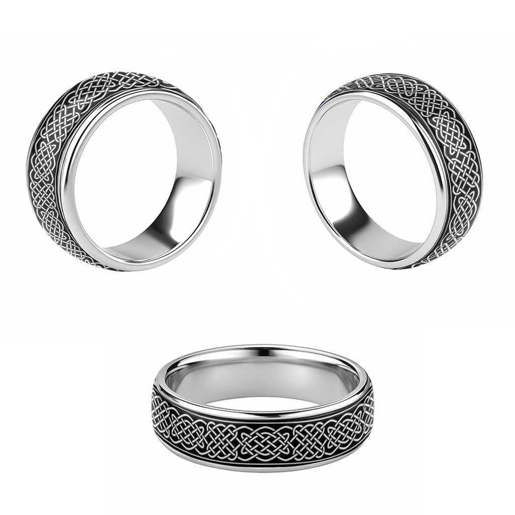 Celtic Knot Pattern Ver4 Classic Ring - Wonder Print Shop