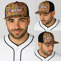 Kente African Pattern Baseball Net Cap - Wonder Print Shop