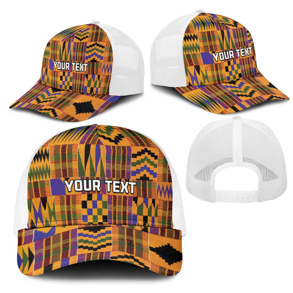 Kente African Pattern Mesh Trucker Cap - Wonder Print Shop