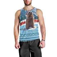 Switzerland Christmas Marmot Men Tank Top Joyeux Noel - Wonder Print Shop