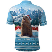 Switzerland Christmas Marmot Polo Shirt Joyeux Noel - Wonder Print Shop