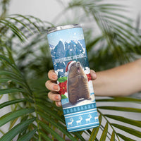 Switzerland Christmas Marmot Skinny Tumbler Joyeux Noel - Wonder Print Shop