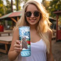 Switzerland Christmas Marmot Skinny Tumbler Joyeux Noel - Wonder Print Shop