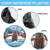 Switzerland Christmas Marmot Spare Tire Cover Joyeux Noel - Wonder Print Shop