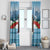 Switzerland Christmas Marmot Window Curtain Joyeux Noel - Wonder Print Shop