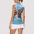 Switzerland Christmas Marmot Women Sleeveless Polo Shirt Joyeux Noel - Wonder Print Shop