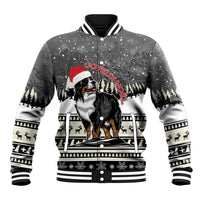Switzerland Christmas Bernese Mountain Dog Baseball Jacket Joyeux Noel - Wonder Print Shop