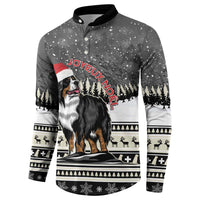 Switzerland Christmas Bernese Mountain Dog Button Sweatshirt Joyeux Noel - Wonder Print Shop