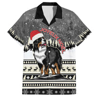Switzerland Christmas Bernese Mountain Dog Family Matching Off The Shoulder Long Sleeve Dress and Hawaiian Shirt Joyeux Noel - Wonder Print Shop