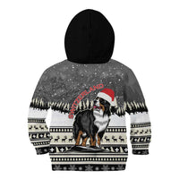 Switzerland Christmas Bernese Mountain Dog Kid Hoodie Joyeux Noel - Wonder Print Shop