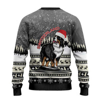 Switzerland Christmas Bernese Mountain Dog Ugly Christmas Sweater Joyeux Noel - Wonder Print Shop