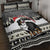 Switzerland Christmas Bernese Mountain Dog Quilt Bed Set Joyeux Noel - Wonder Print Shop