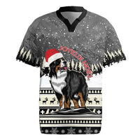 Switzerland Christmas Bernese Mountain Dog Rugby Jersey Joyeux Noel - Wonder Print Shop