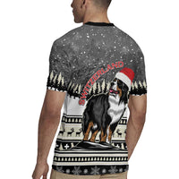 Switzerland Christmas Bernese Mountain Dog Rugby Jersey Joyeux Noel - Wonder Print Shop