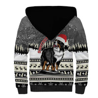 Switzerland Christmas Bernese Mountain Dog Sherpa Hoodie Joyeux Noel - Wonder Print Shop