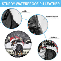 Switzerland Christmas Bernese Mountain Dog Spare Tire Cover Joyeux Noel - Wonder Print Shop