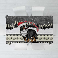 Switzerland Christmas Bernese Mountain Dog Tablecloth Joyeux Noel - Wonder Print Shop