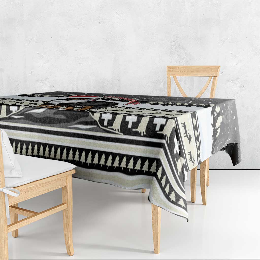 Switzerland Christmas Bernese Mountain Dog Tablecloth Joyeux Noel - Wonder Print Shop