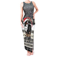 Switzerland Christmas Bernese Mountain Dog Tank Maxi Dress Joyeux Noel - Wonder Print Shop