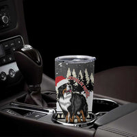Switzerland Christmas Bernese Mountain Dog Tumbler Cup Joyeux Noel - Wonder Print Shop