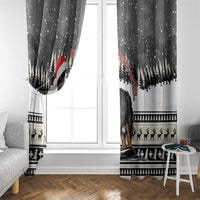 Switzerland Christmas Bernese Mountain Dog Window Curtain Joyeux Noel - Wonder Print Shop