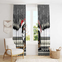 Switzerland Christmas Bernese Mountain Dog Window Curtain Joyeux Noel - Wonder Print Shop