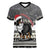 Switzerland Christmas Bernese Mountain Dog Women V-Neck T-Shirt Joyeux Noel - Wonder Print Shop