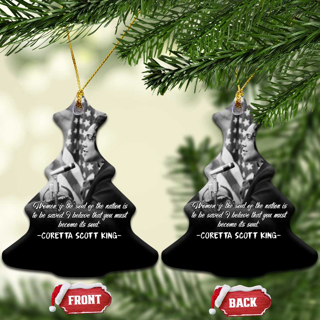 Civil Rights Leaders Peaceful Courage Ceramic Ornament Coretta Scott King - Wonder Print Shop