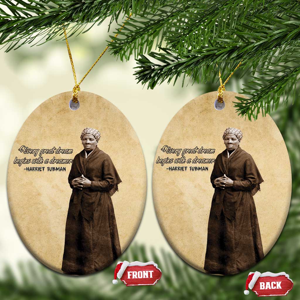 Civil Rights Leaders Blossoming Equality Ceramic Ornament Harriet Tubman - Wonder Print Shop