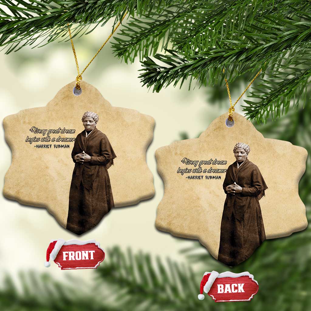Civil Rights Leaders Blossoming Equality Ceramic Ornament Harriet Tubman - Wonder Print Shop
