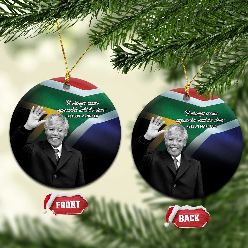 Civil Rights Leaders Unbreakable Hope Ceramic Ornament Nelson Mandela - Wonder Print Shop