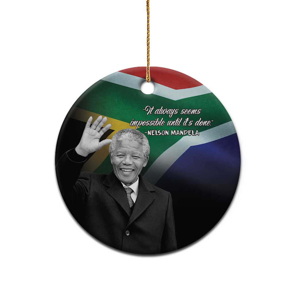 Civil Rights Leaders Unbreakable Hope Ceramic Ornament Nelson Mandela - Wonder Print Shop