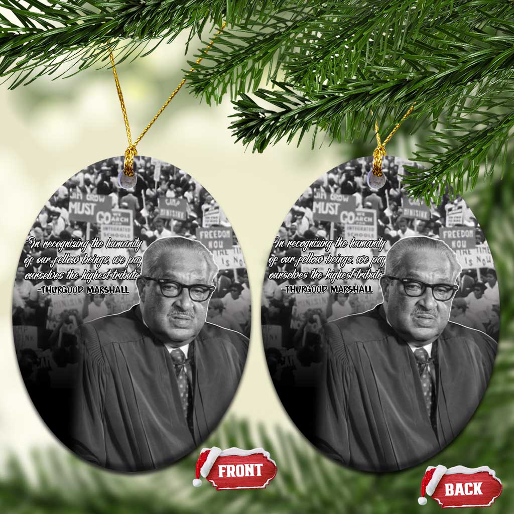 Civil Rights Leaders Bridge to Equality Ceramic Ornament Thurgood Marshall - Wonder Print Shop