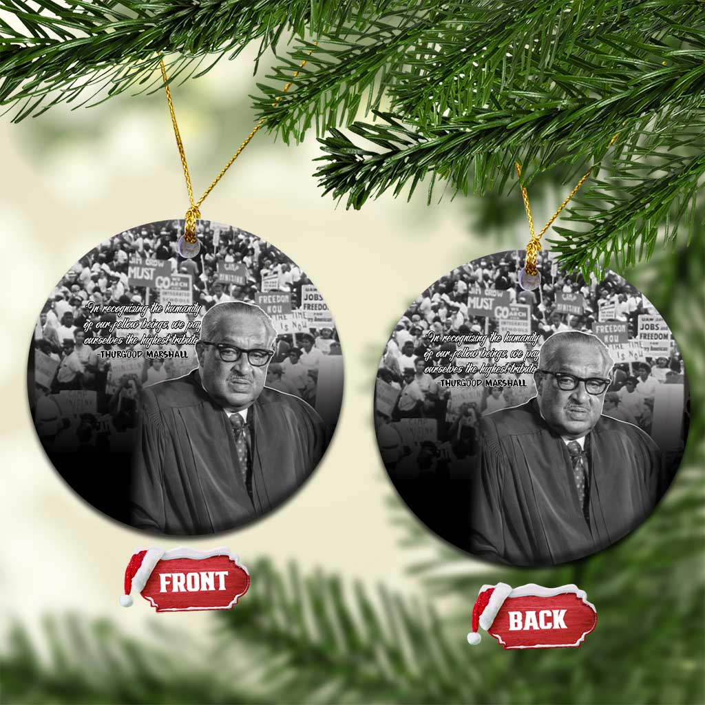Civil Rights Leaders Bridge to Equality Ceramic Ornament Thurgood Marshall - Wonder Print Shop