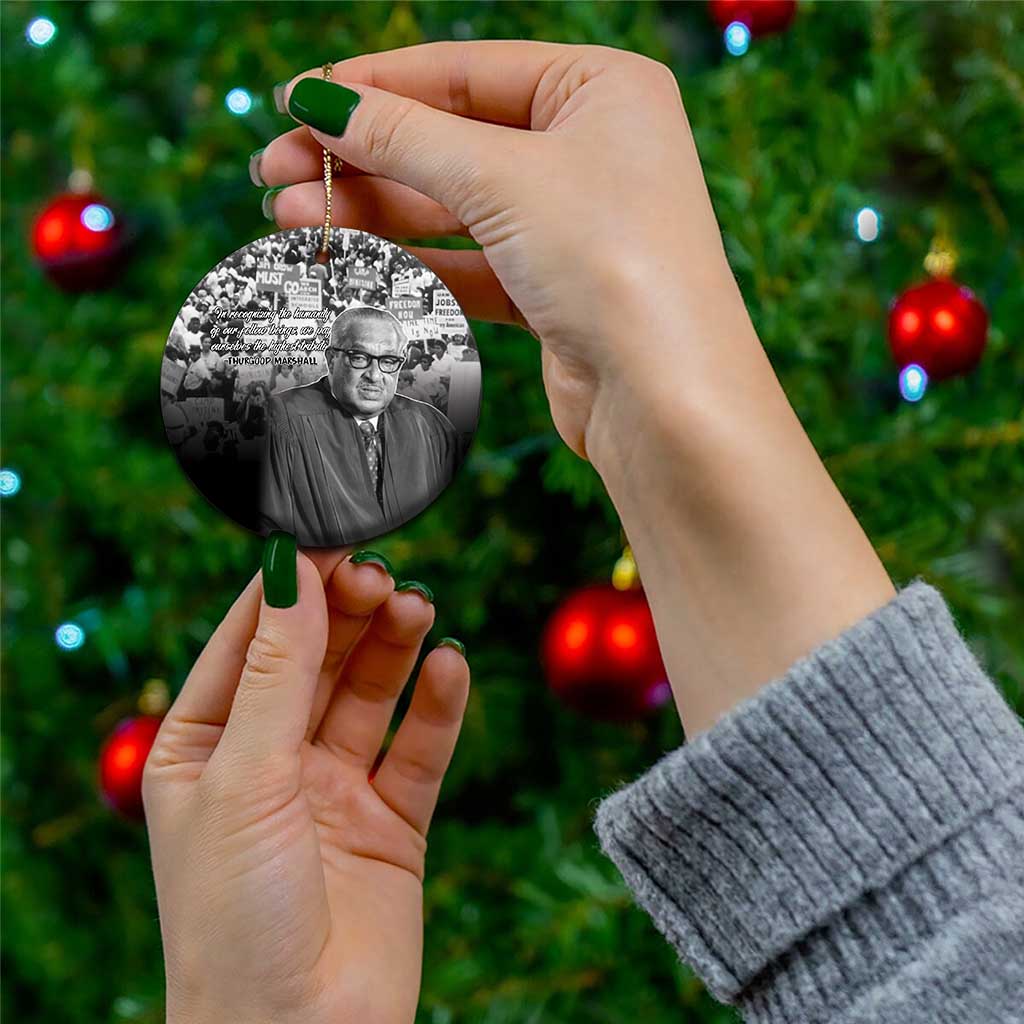 Civil Rights Leaders Bridge to Equality Ceramic Ornament Thurgood Marshall - Wonder Print Shop