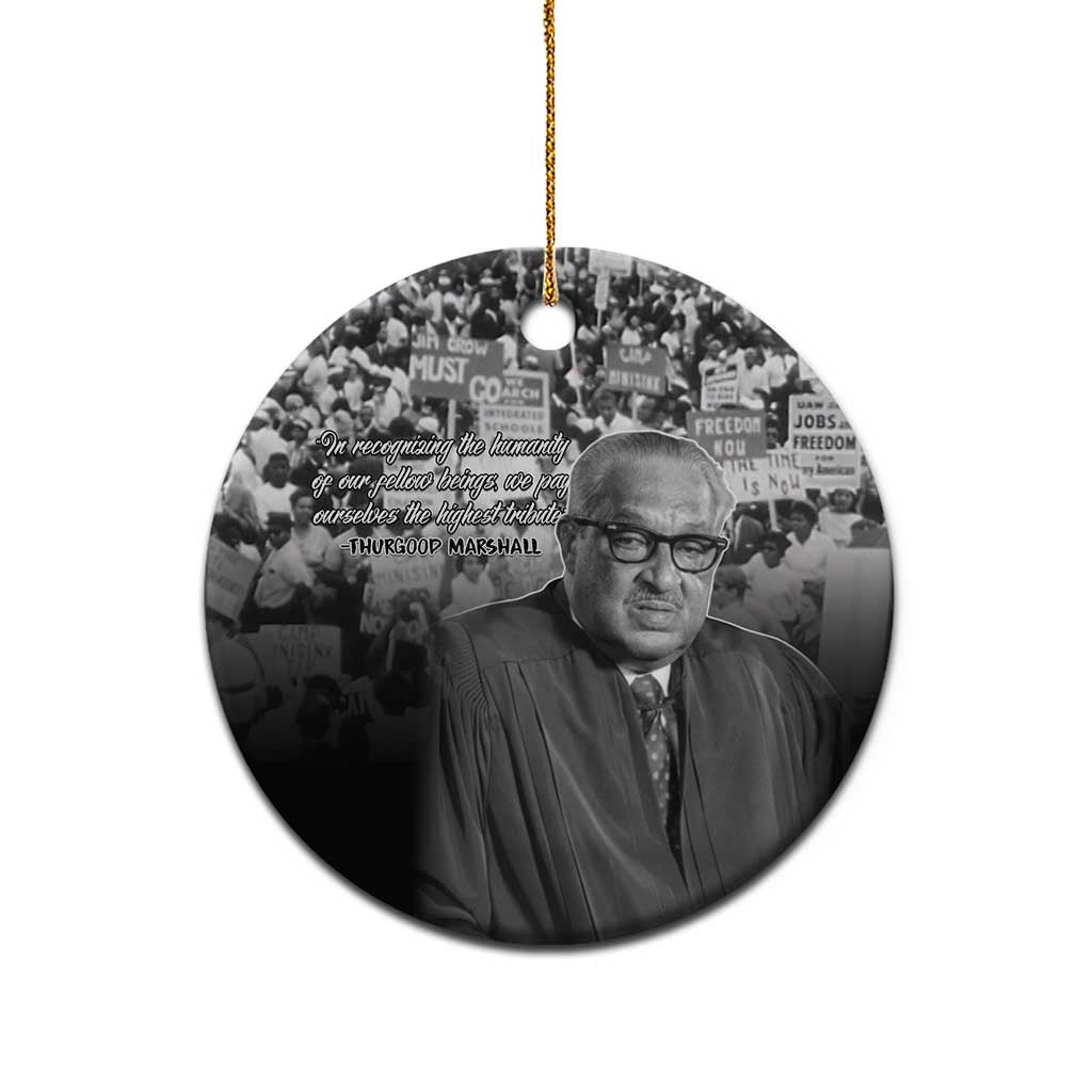 Civil Rights Leaders Bridge to Equality Ceramic Ornament Thurgood Marshall - Wonder Print Shop
