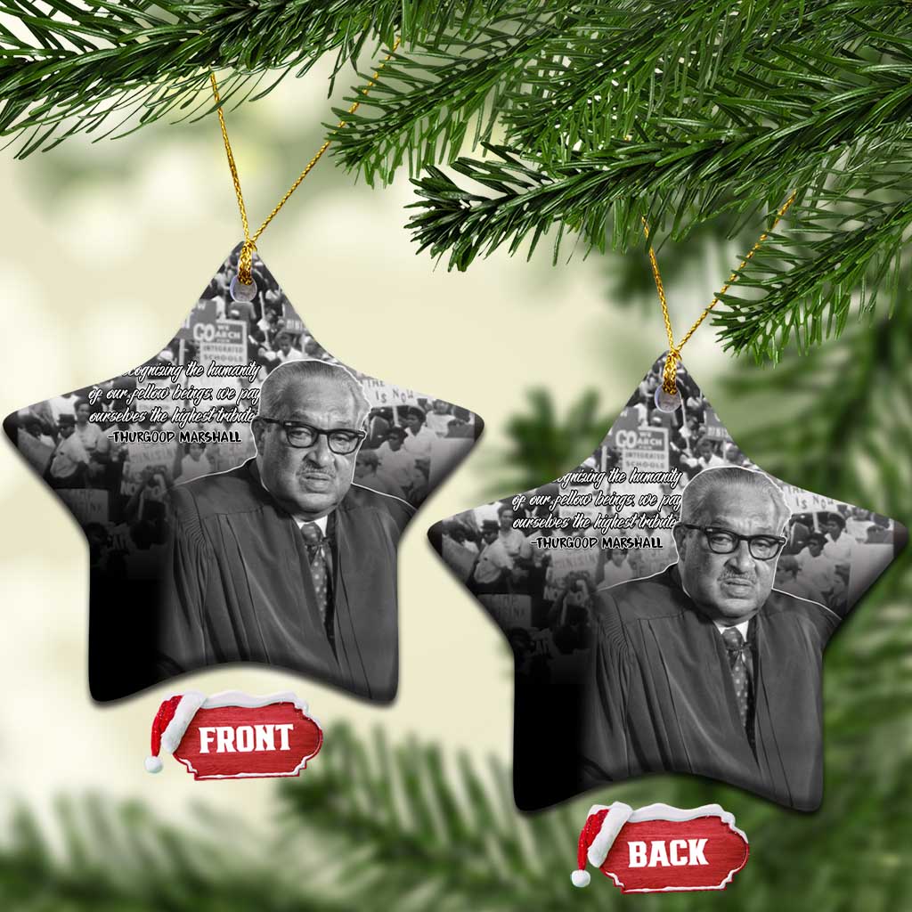 Civil Rights Leaders Bridge to Equality Ceramic Ornament Thurgood Marshall - Wonder Print Shop