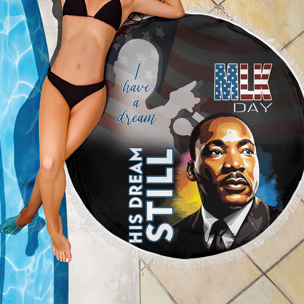 Happy MLK Day Beach Blanket I Have A Dream - His Dream Still - Wonder Print Shop