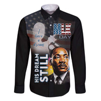 Happy MLK Day Family Matching Off The Shoulder Long Sleeve Dress and Hawaiian Shirt I Have A Dream - His Dream Still - Wonder Print Shop